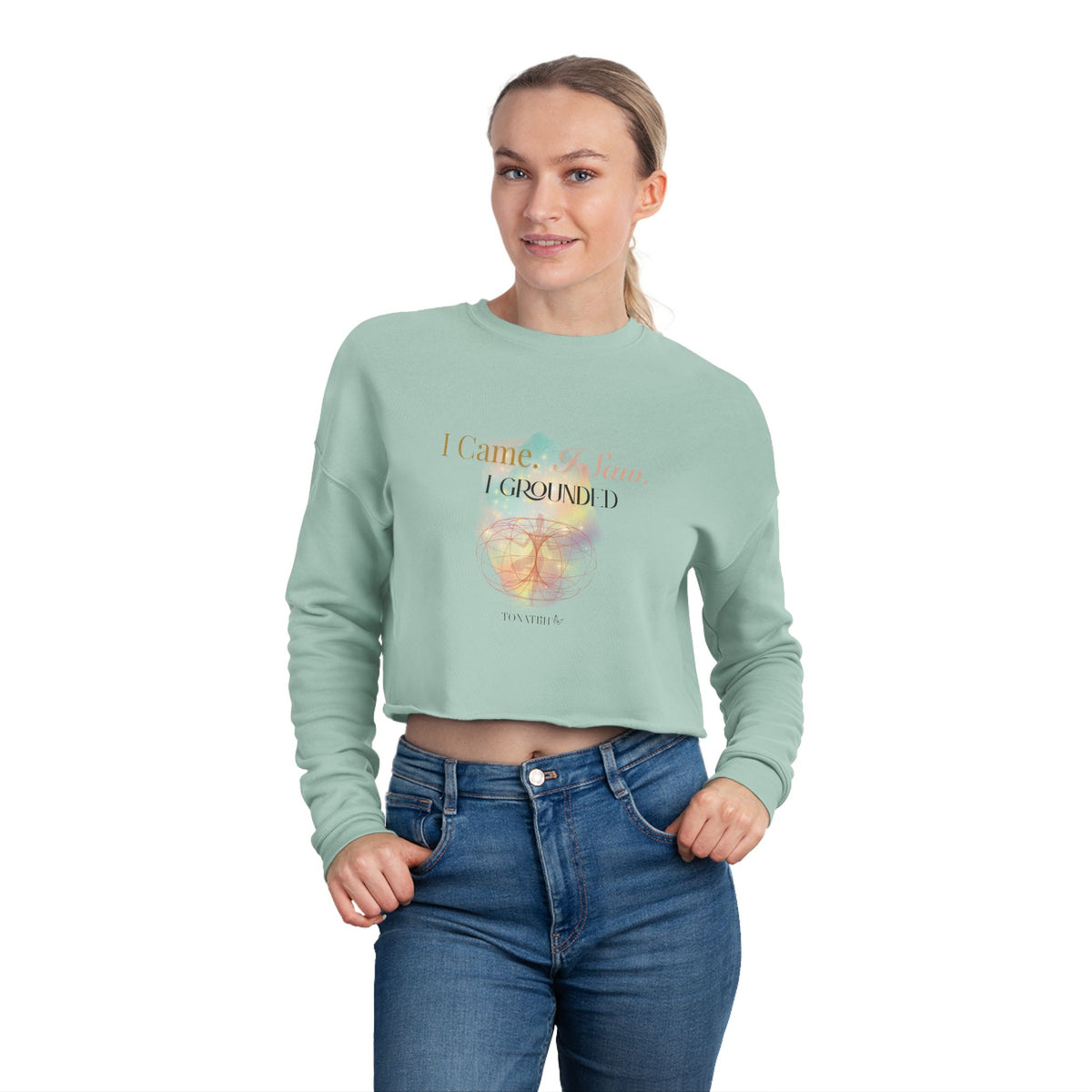 Women's Cropped Sweatshirt — Grounded