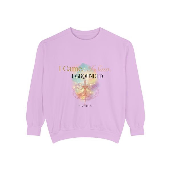 Women's Sweatshirt — "I Came. I Saw. I Grounded."