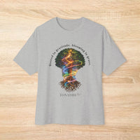 Women's T-shirt -"Rooted in Gratitude, Blossoming in Grace"