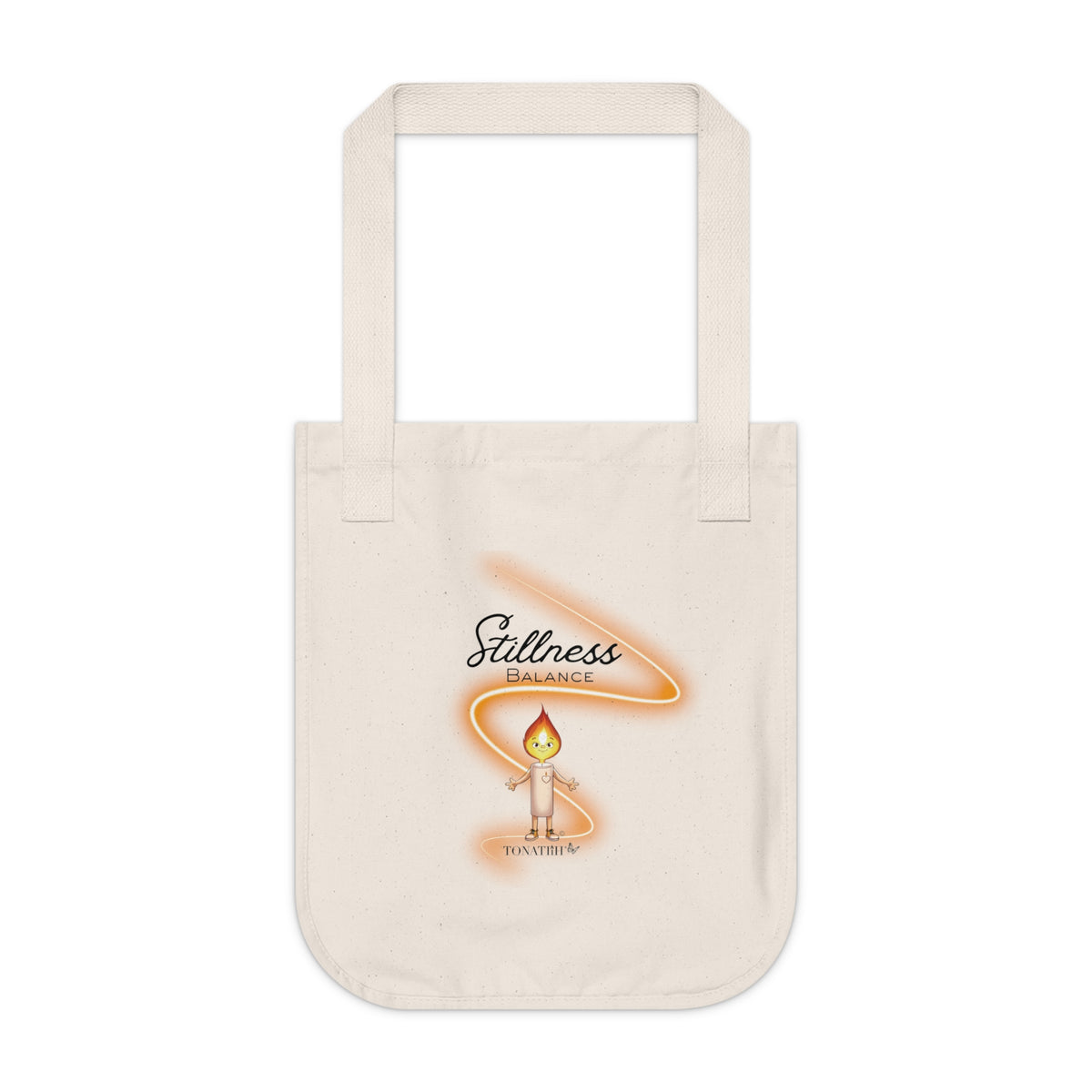 Organic Canvas Tote Bag — Stillness & Balance