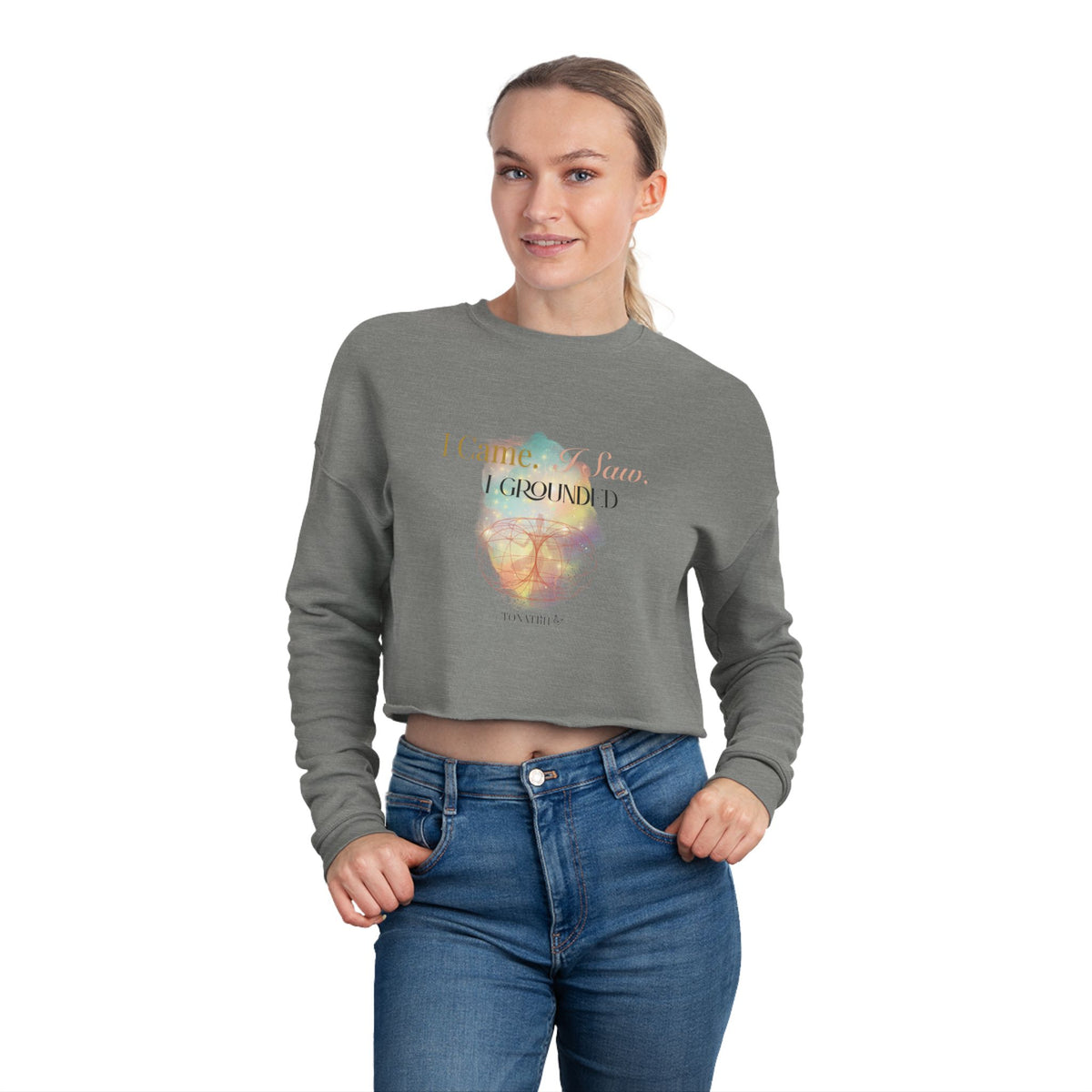 Women's Cropped Sweatshirt — Grounded