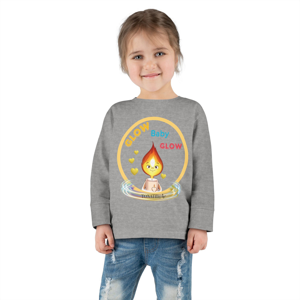 Toddler Long Sleeve Tee - "Glow Baby Glow"