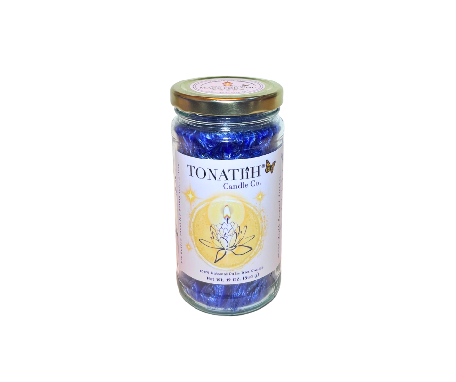 Healing Light -Coconut Palm Wax -Blue (12oz)