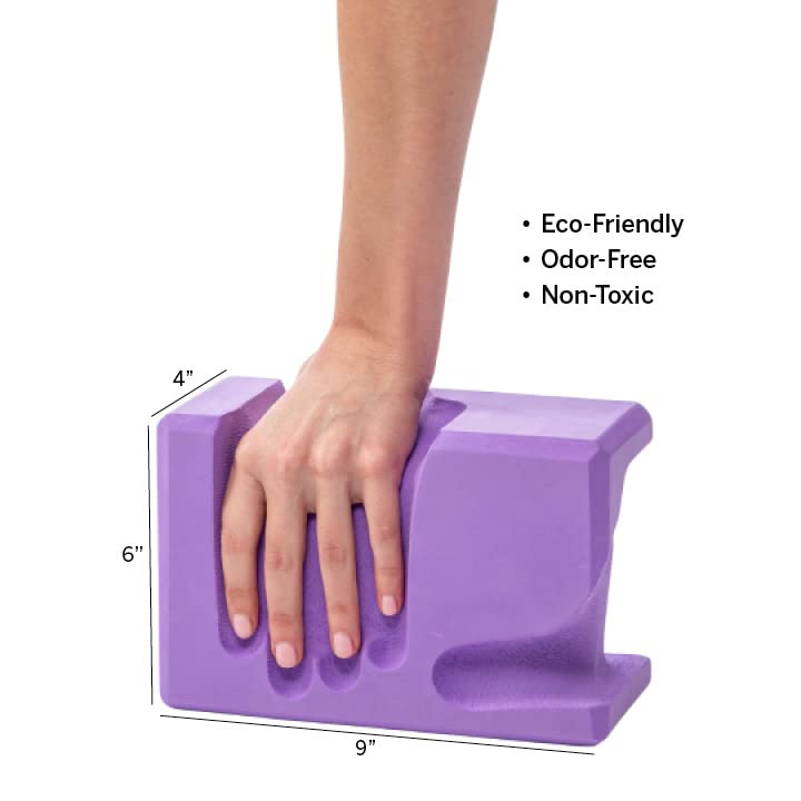 WRIST Buddy® Yoga Blocks 2 Pack | Reduces and Prevents Wrist Pain, Enhances Comfort Stability and Grip Strength on the Blocks | Hand-Shaped Blocks | EVA Yoga Accessories Set | Best Gifts for Yoga