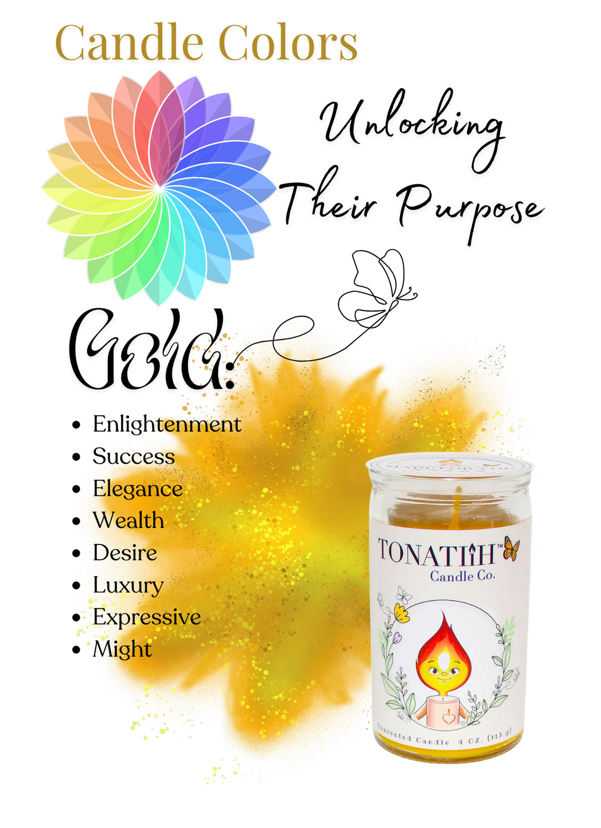 Light Heart -Traditional wax -Gold (4oz)