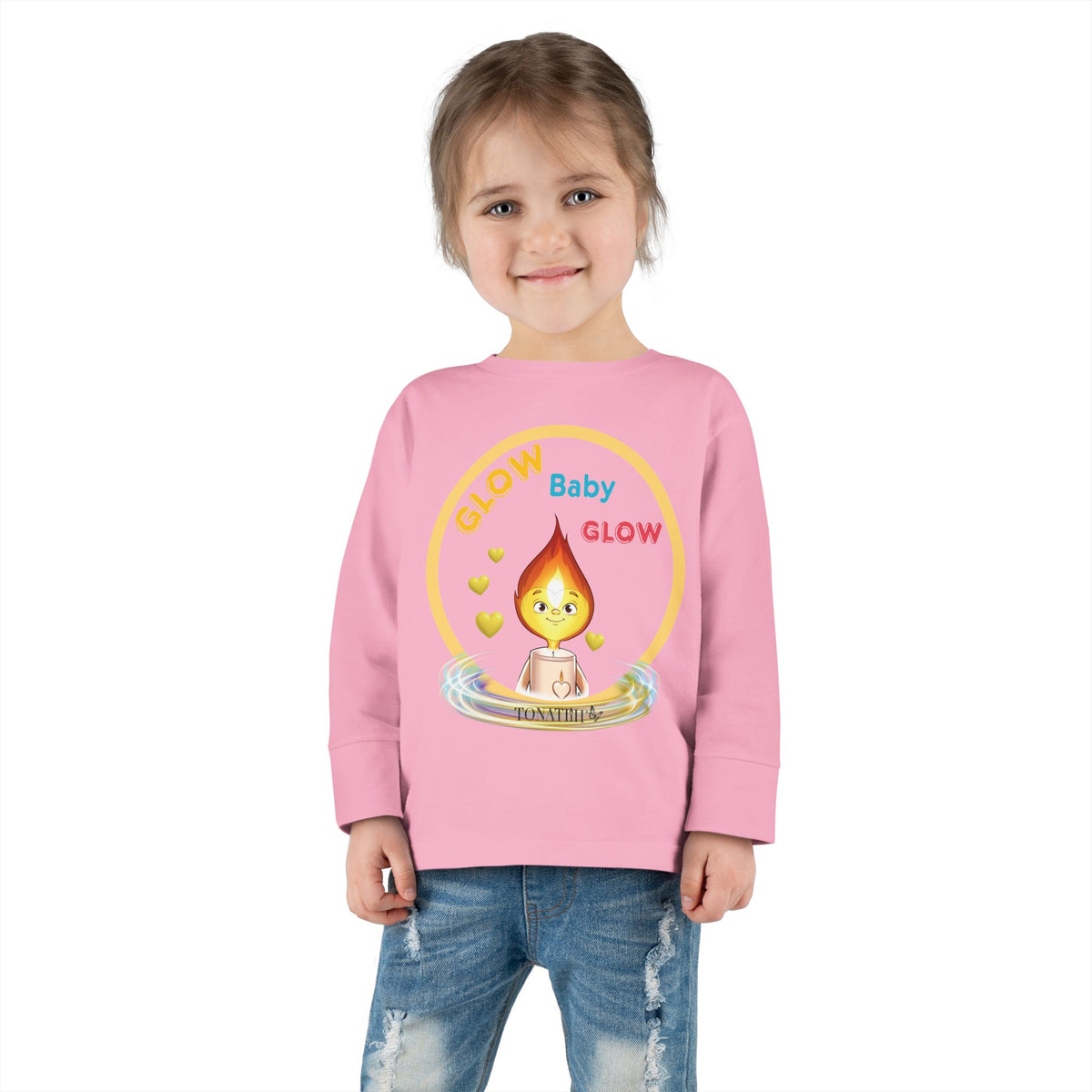 Toddler Long Sleeve Tee - "Glow Baby Glow"