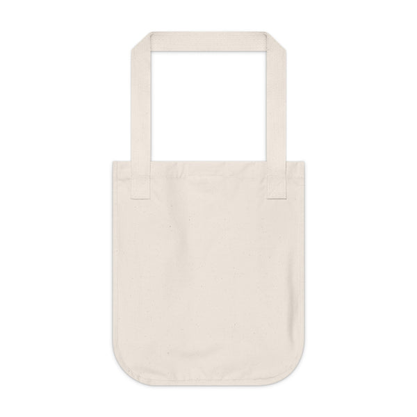 Organic Canvas Tote Bag — "Pawsitive Vibes Only" Cat love