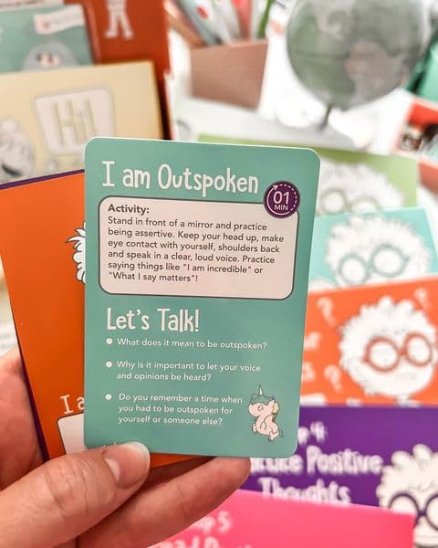 Open The Joy Anxiety Management Box for Kids - DIY Wooden Mailbox, Air-Dry Clay Kit, Origami Crafts, Confidence Cards, and Emotional Learning Activities - Ages 4+