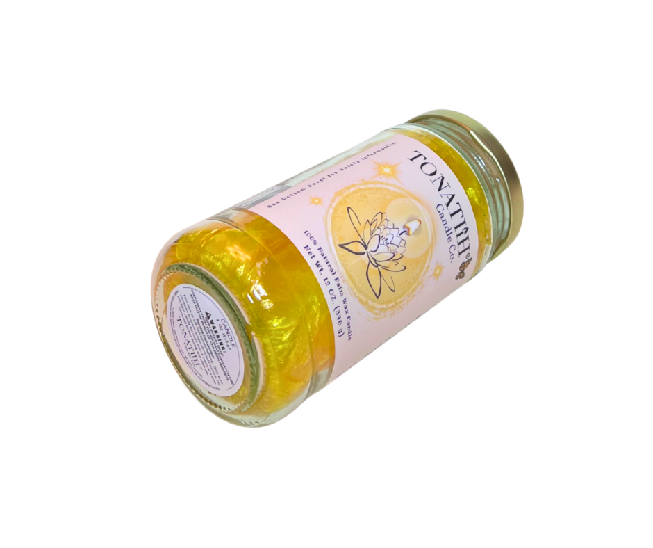 Healing Light -Coconut Palm Wax -Yellow (12oz)
