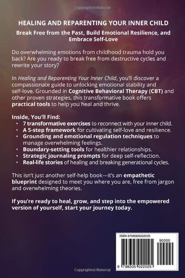 HEALING AND REPARENTING YOUR INNER CHILD: OVERCOMING NEGATIVE THOUGHT PATTERNS, BUILDING EMOTIONAL RESILIENCE, AND CULTIVATING SELF-LOVE WITH CBT AND OTHER PROVEN STRATEGIES