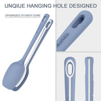 ChefAide 5 Pieces Silicone Spatula Set, Food Grade Rubber Spatula, Upgrade Strong Handle with Ergonomic Grip, Heat Resistant Up to 600°F for Nonstick Cookware, Cooking Candy Series