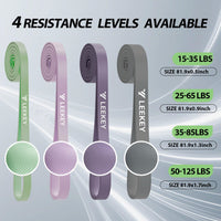 LEEKEY Resistance Bands Set for Pull-Up Assistance & Full-Body Training, Multi-Level Exercise Bands with Bag for Home Workouts, Physical Therapy, Strength Training (Men/Women)