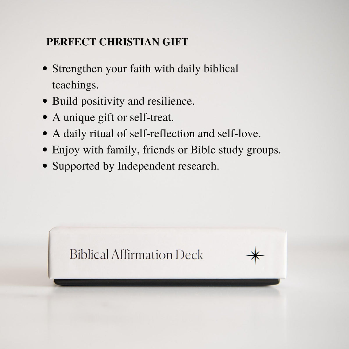 Biblical Affirmation Deck | Scripture Cards, Prayer Cards, Faith Cards | 52 Card Deck of Positive Religious Affirmations For Men and Women | Bible Teachings | Bible Verse Cards