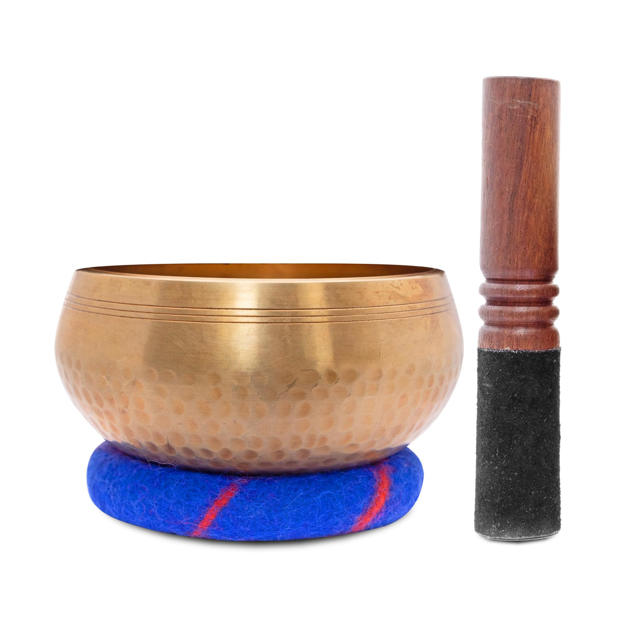 Ohm Store 5" Tibetan Singing Bowl Set — Meditation Sound Bowl Handcrafted in Nepal for Yoga, Chakra Healing, Mindfulness, and Stress Relief