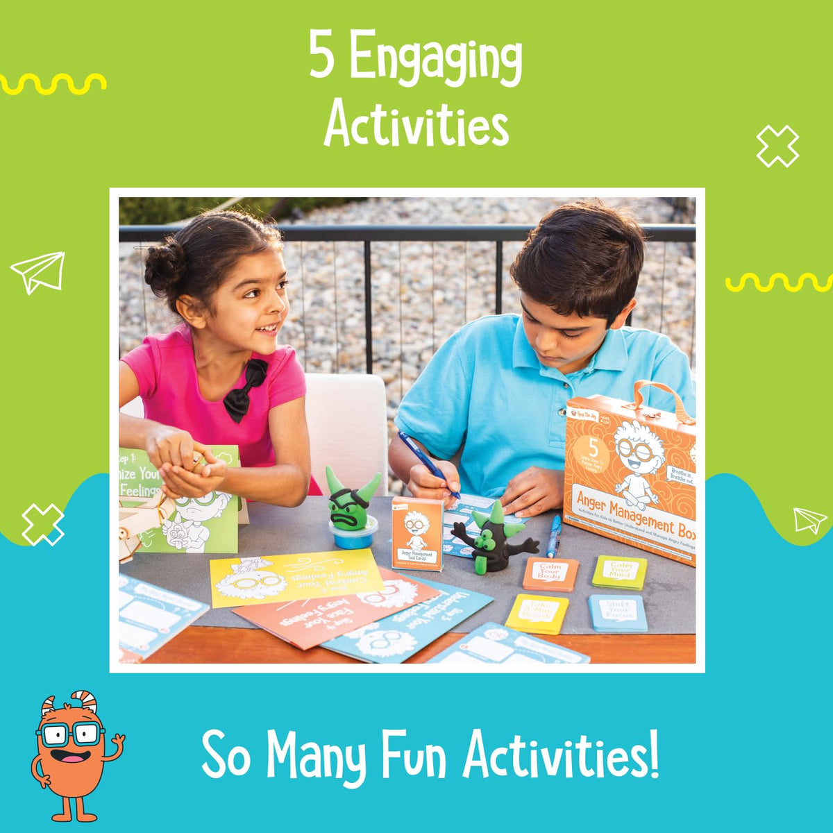 Open The Joy Anger Management Box – Emotional Regulation Kit for Kids with Calming Tools, DIY Crafts, and Stress Relief Activities, Perfect for Social-Emotional Learning and Mindfulness Practice