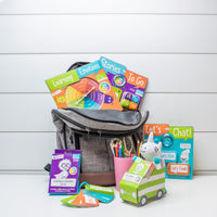 Open The Joy Let’s Chat 3-in-1 Conversation Starters Cards for Kids - Grab and Go Travel Card Games for Car, Airplanes - Talk, Think, Joke Cards - Ages 4+