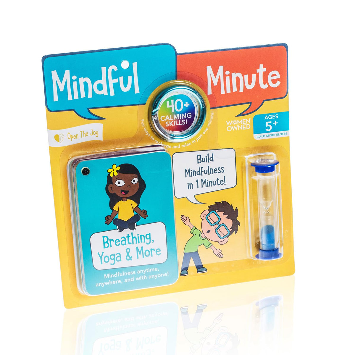 Open The Joy Mindful Minute Cards for Kids - Mindfulness Activities, Stress Relief, Emotional Regulation Tools, and Calming Strategies - Ages 5 and Up