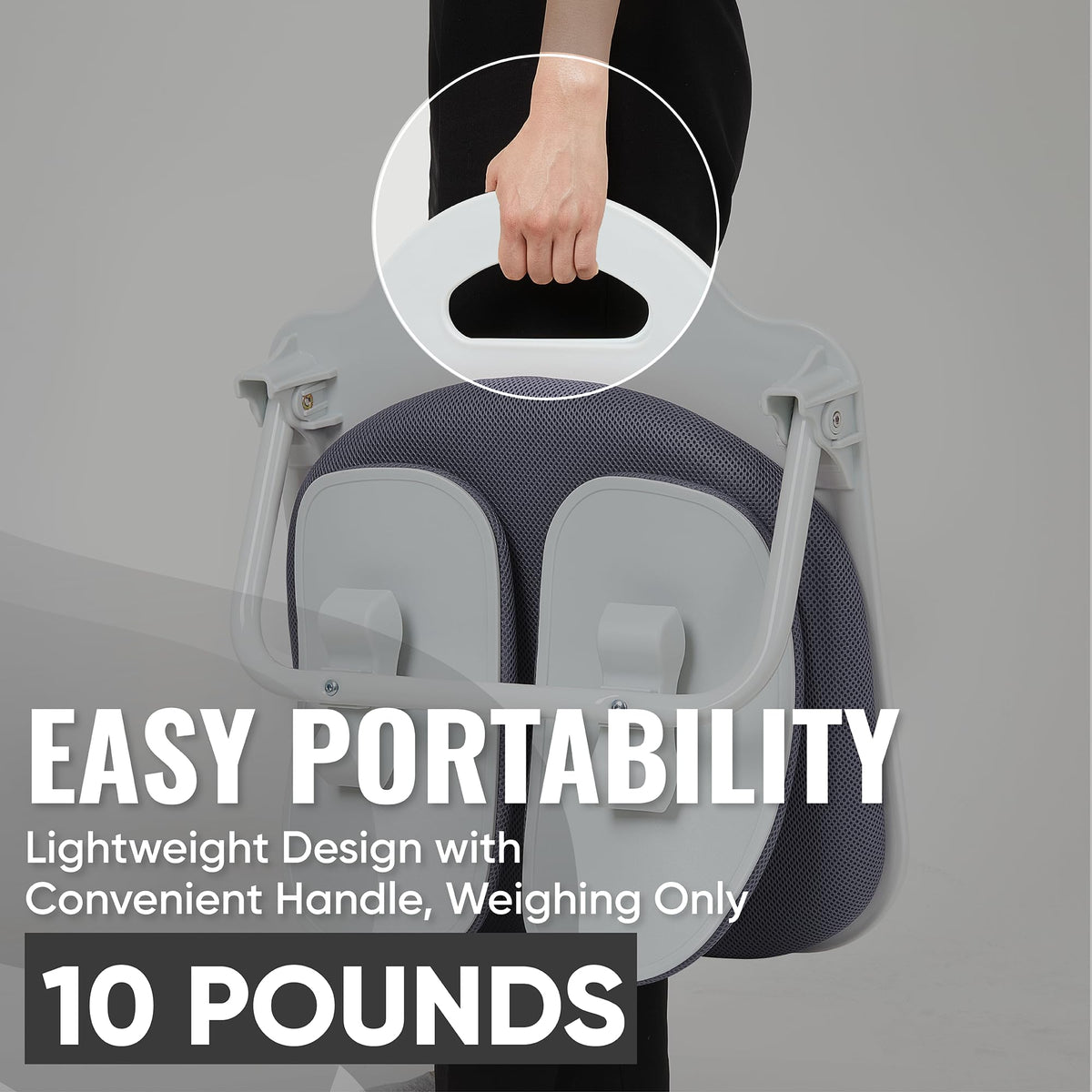 Dual-Backrests Ergonomic Floor Chair with Back Support - Meditation Foldable Chairs for Adults