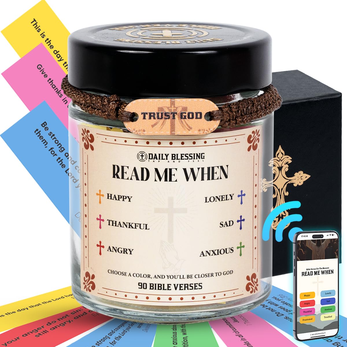 Christian mothers day gifts, Bible Verse Jar with bible verse bracelets For Daily Encouragement, Easter gift for Women/Men, Fathers/Mothers day gifts for Mom, Religious Graduation Gifts For Her