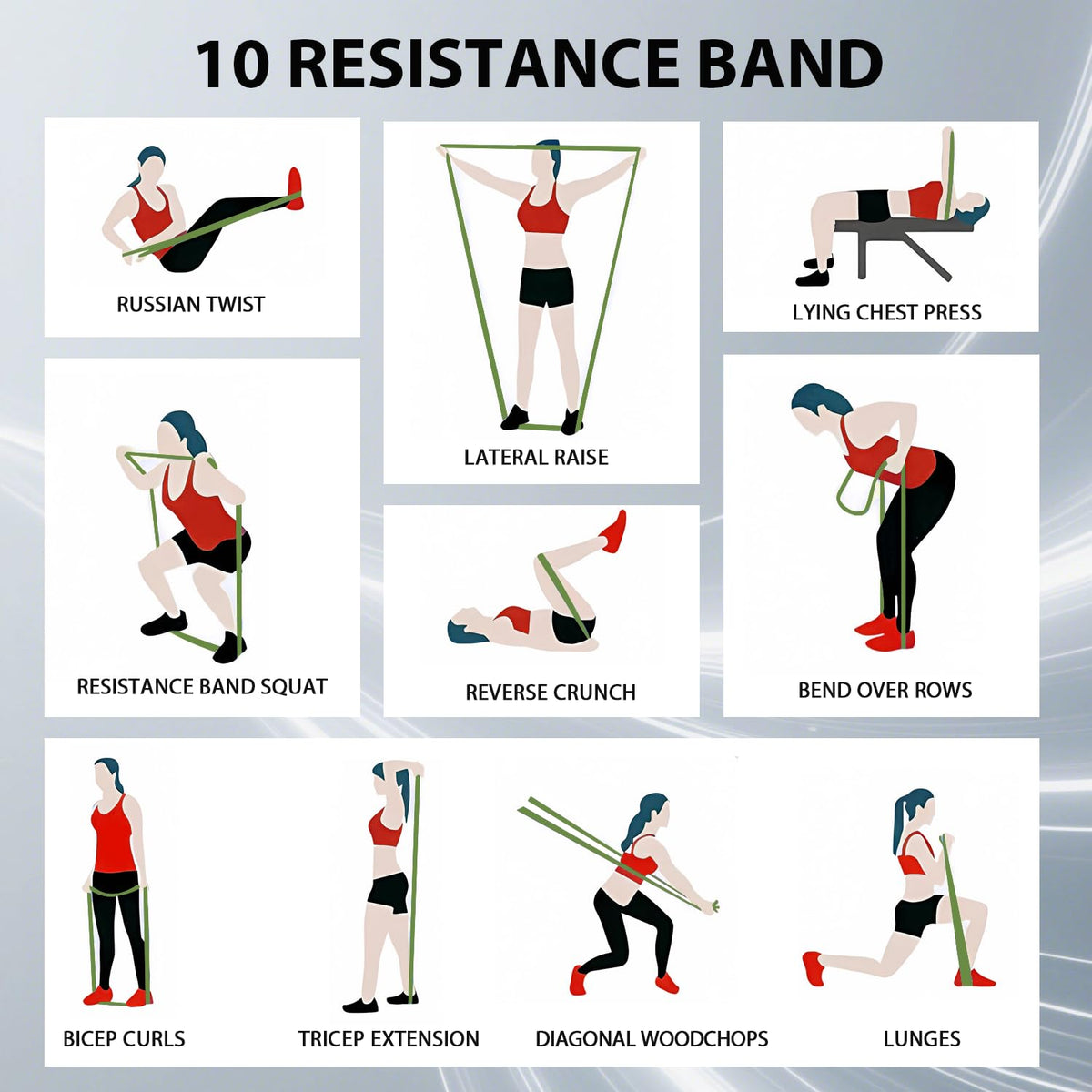 LEEKEY Resistance Bands Set for Pull-Up Assistance & Full-Body Training, Multi-Level Exercise Bands with Bag for Home Workouts, Physical Therapy, Strength Training (Men/Women)