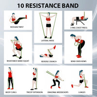 LEEKEY Resistance Bands Set for Pull-Up Assistance & Full-Body Training, Multi-Level Exercise Bands with Bag for Home Workouts, Physical Therapy, Strength Training (Men/Women)