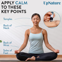 UpNature Calm Essential Oil Roll On - 100% Natural Stress Relief Aromatherapy - Self Care Gifts for Women & Men