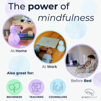 Mindsight 'Breathing Buddha' Guided Visual Meditation Tool for Mindfulness | Slow Your Breathing & Calm Your Mind for Stress & Anxiety Relief | Perfect for Adults & Kids | Relaxing Self Care Gift