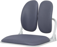 Dual-Backrests Ergonomic Floor Chair with Back Support - Meditation Foldable Chairs for Adults