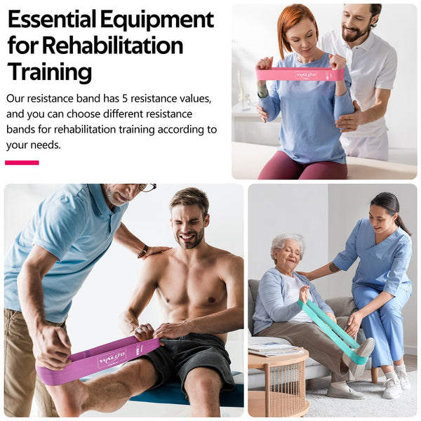 Resistance Bands for Working Out,5 Booty Bands for Women Men Fabric Elastic Bands for Exercise Bands for Legs, Thighs Glutes Includes Workout Bands Guide for Yoga,Physical Therapy Home Fitness