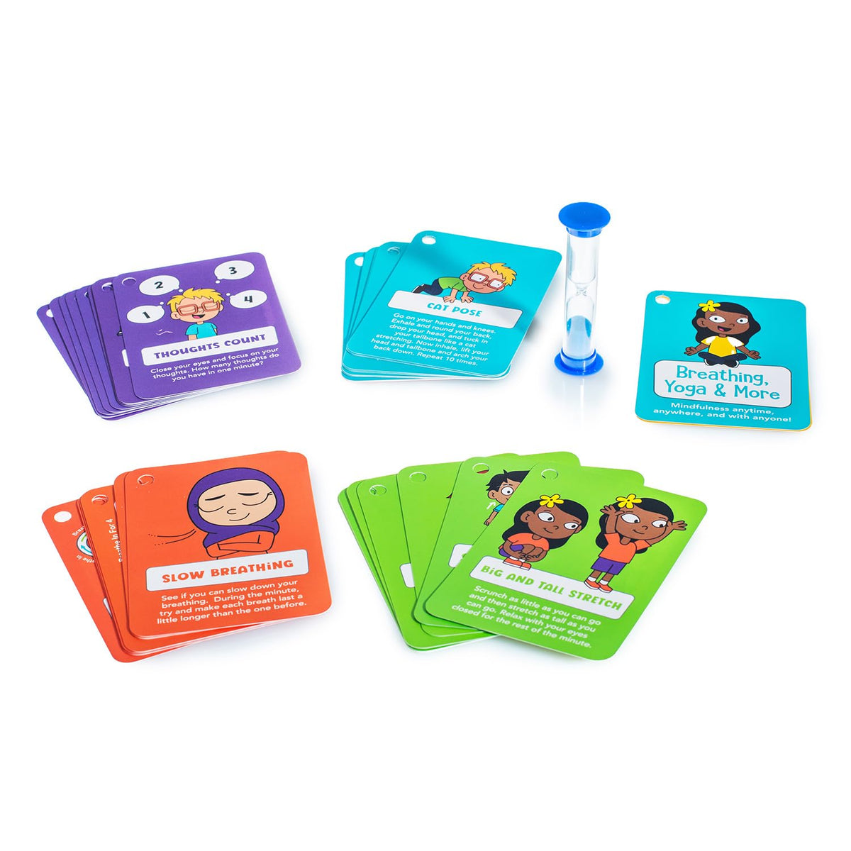 Open The Joy Mindful Minute Cards for Kids - Mindfulness Activities, Stress Relief, Emotional Regulation Tools, and Calming Strategies - Ages 5 and Up