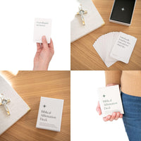 Biblical Affirmation Deck | Scripture Cards, Prayer Cards, Faith Cards | 52 Card Deck of Positive Religious Affirmations For Men and Women | Bible Teachings | Bible Verse Cards