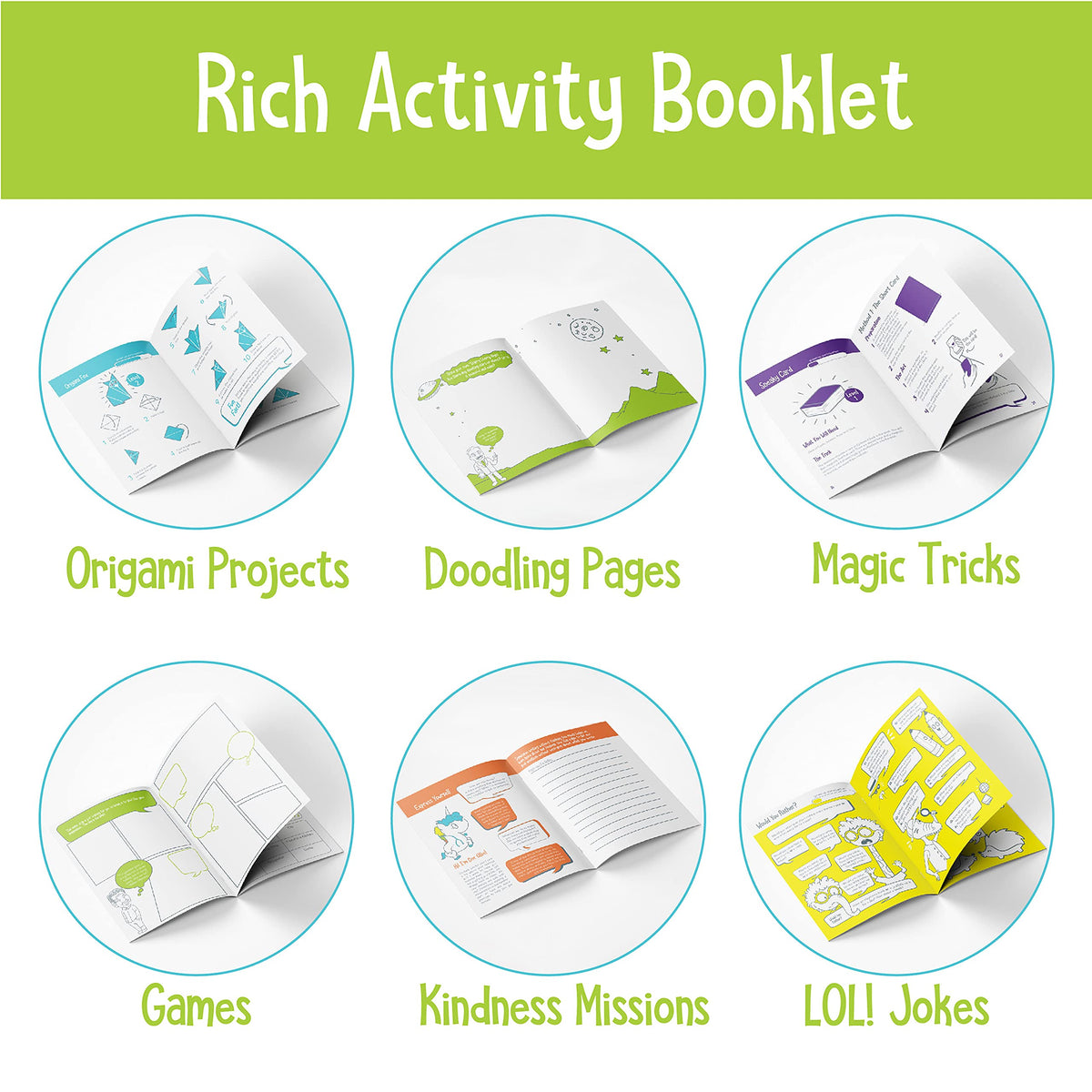 Open The Joy On The Go Box, Road Trip Travel Games Activity Box, Includes Card Games, Craft Kits, and Other 50+ Travel Activities for Kids and Family Ages 4+