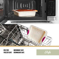 Trudeau 8x8in Confetti Silicone Cake Pan – Reinforced Hybrid of Flexible Silicone and Hard Lining for Shape Stability – Nonstick, BPA Free, Oven Safe to 428°F, and Dishwasher Safe