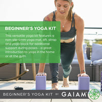 Gaiam Beginner's Yoga Kit, Lily Shadows