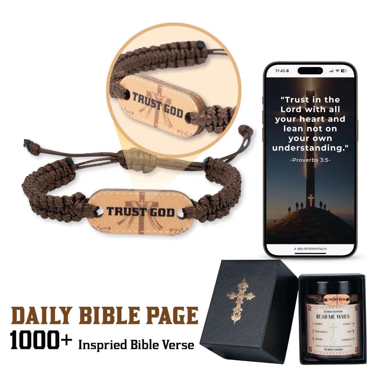 Christian mothers day gifts, Bible Verse Jar with bible verse bracelets For Daily Encouragement, Easter gift for Women/Men, Fathers/Mothers day gifts for Mom, Religious Graduation Gifts For Her