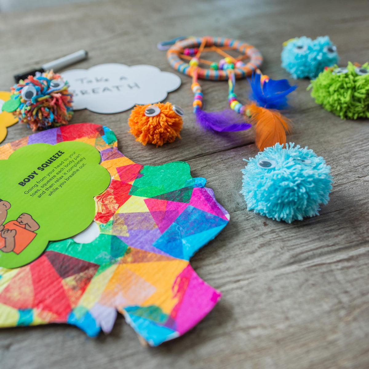 Open The Joy Mindful Crafts Kit for Kids - DIY Emotional Regulation Activities, Calming Tools, Stress Relief, and Mindfulness Art Projects for Children Ages 4 and Up