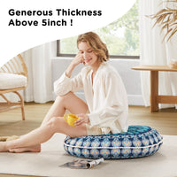 Codi Meditation/Praying Floor Pillow, Round Large Pillows Seating for Adults, Bohemian Mandala Circle Cushion, 32 Inch, Memory Foam