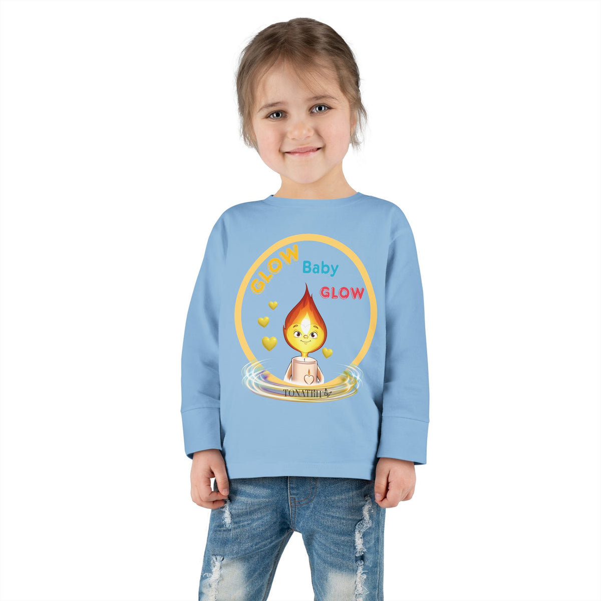 Toddler Long Sleeve Tee - "Glow Baby Glow"