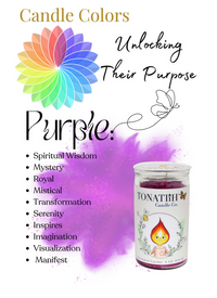 Light Heart -Traditional wax -Purple (4oz)