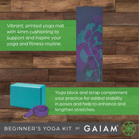 Gaiam Beginner's Yoga Kit, Lily Shadows