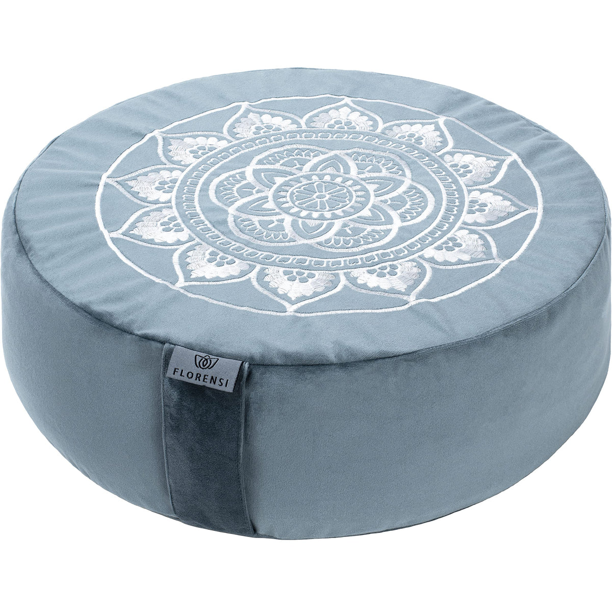 Florensi Tibetan Floor Cushion & Meditation Pillow with Velvet Cover – Traditional Seat Cushion for Adults - Floor Pillow - Meditation Accessories - Zafu