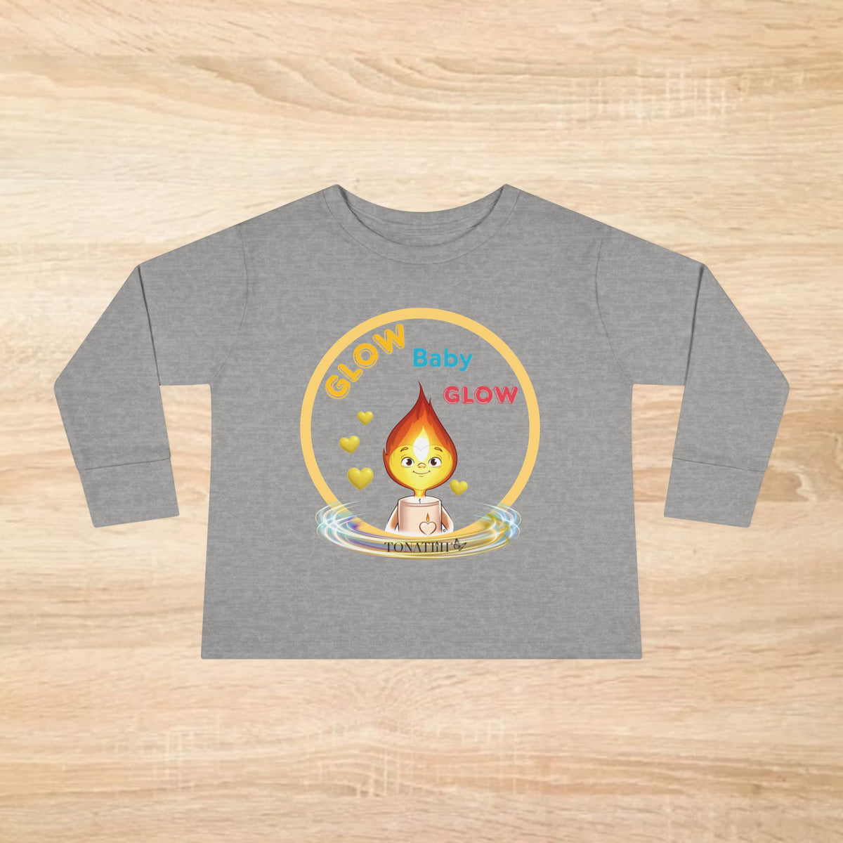 Toddler Long Sleeve Tee - "Glow Baby Glow"