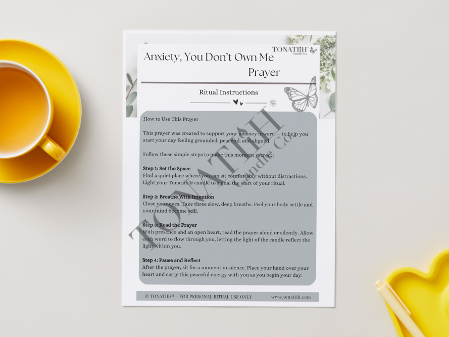 Anxiety, You Don't Own Me Prayer