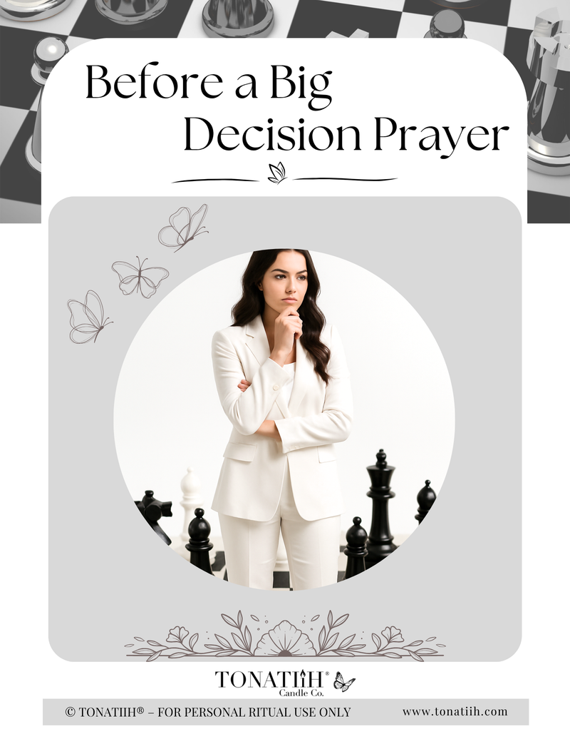 Before a Big Decision Prayer