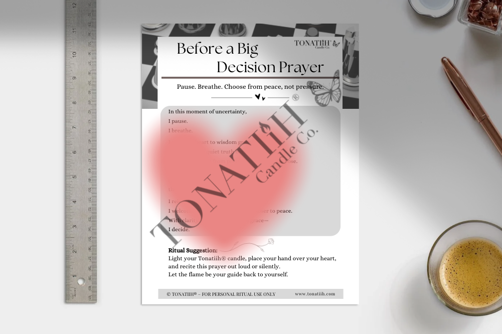 Before a Big Decision Prayer