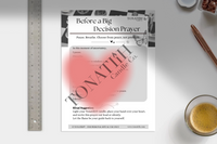 Before a Big Decision Prayer