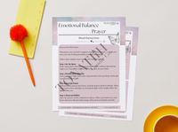 Emotional Balance Prayer