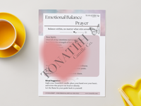 Emotional Balance Prayer