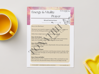 Energy & Vitality Prayer