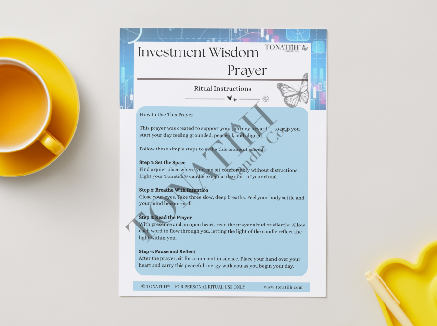 Investment Wisdom Prayer